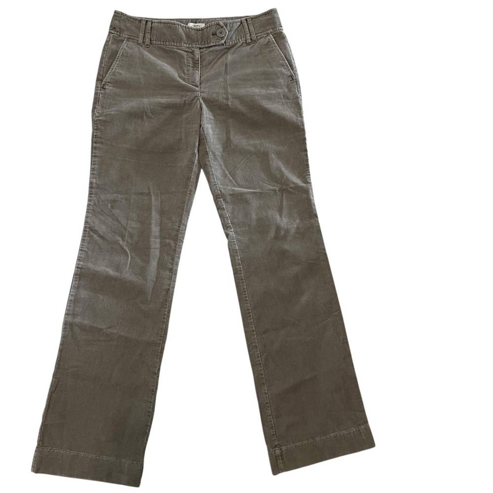 LOFT Tanish gray Straight Leg Pants corduroy size 10L boxFY